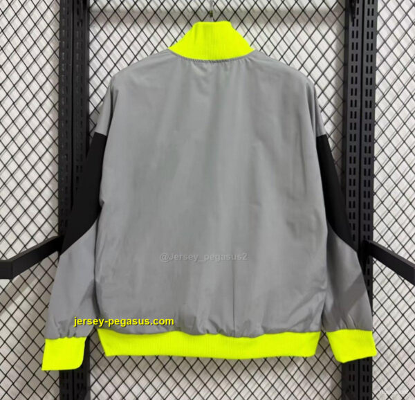 Sporting CP Grey Full Zipper Windbreaker