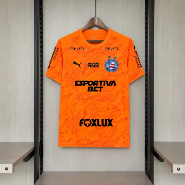 2026-27 Bahia Goalkeeper Orange All Sponsors Jersey