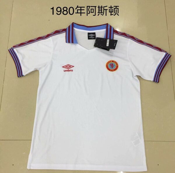 1980 Aston Villa away white
