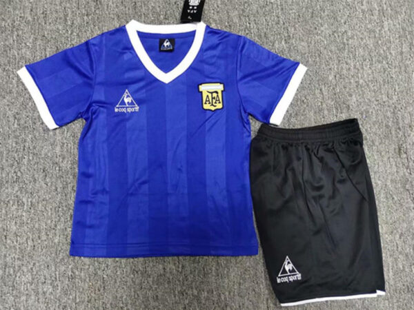 1986 Argentina away kid kits