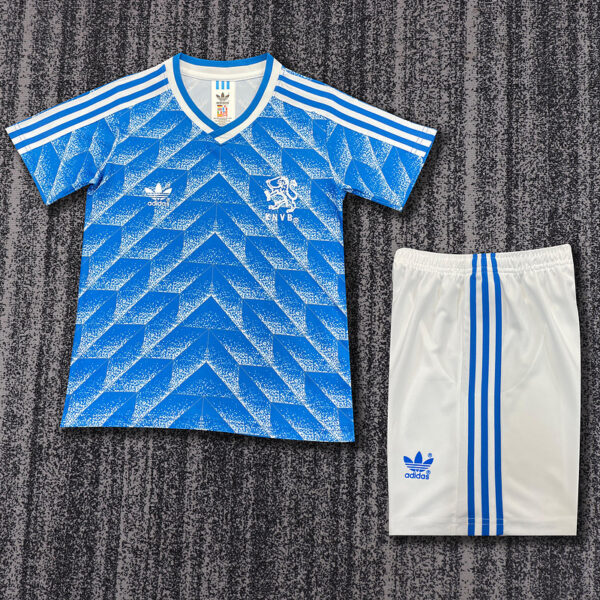 1988 Netherlands Away Retro Kid Kits Youth Apparels
