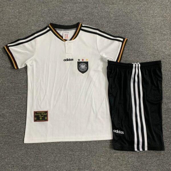 1996 Germany Home Retro Kids Kits Euro Cup Shirt Soccer Jerseys