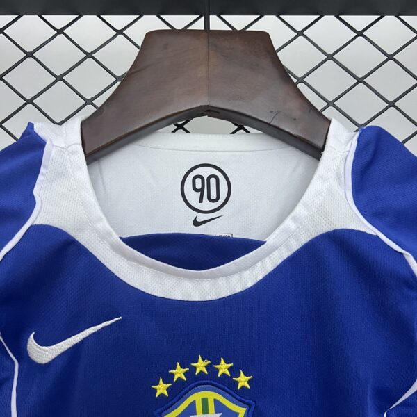 2004 Brazil Away Retro Kid Kits Youth Apparels Soccer
