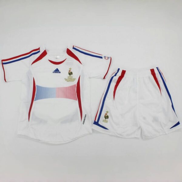 2006 France Away Retro Kid Kits Youth Apparels Soccer