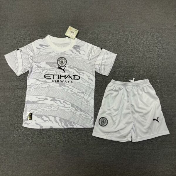 Manchester City Kids Year of the Dragon Kit Special Edition Suits Soccer Jersey