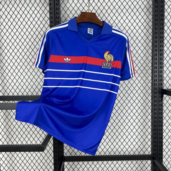 1984 France Home Retro Kit Vintage Shirt
