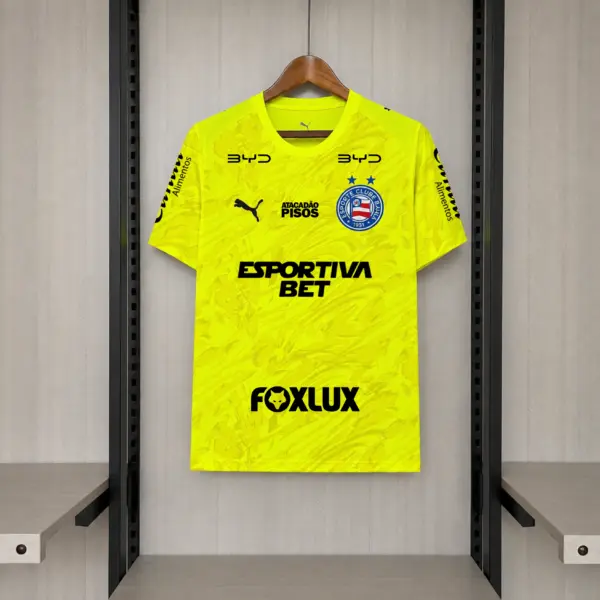 2026-27 Bahia Goalkeeper Yellow All Sponsors Jersey
