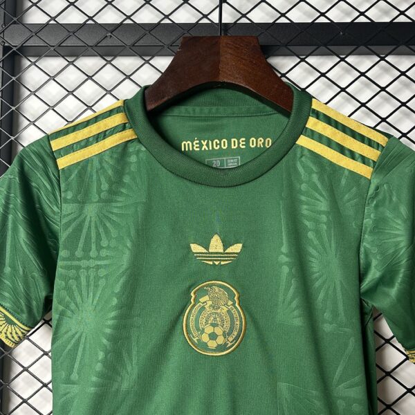 2025 Mexico Gold Cup Kid Kits Green Special Edition Youth Apparels