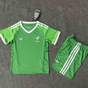 2025 Mexico Green Goalkeeper Kid Kits Youth Apparels