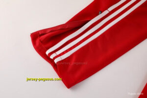 2025 Adidas Original Red Full Hoodie Zipper Jacket +Long Pants