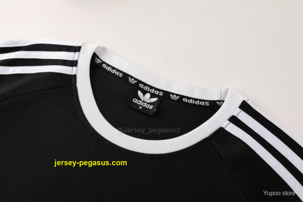 2025 Adidas Originals Long Sleeve T-Shirt Collection - NavyWhiteBlack with 3-Str