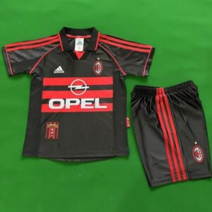 AC Milan Away Retro Kid Kits Youth Apparels Soccer