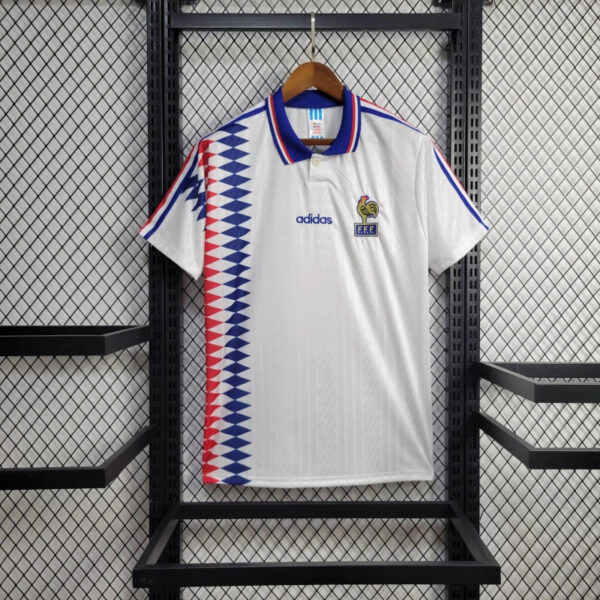 1994 France Away Retro Kit Vintage Shirt Soccer
