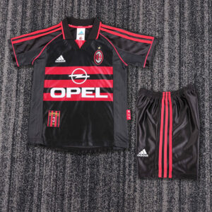 AC Milan Third Retro Kid Kits Youth Apparels