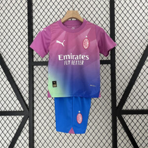 AC Milan third away kid kit Best Soccer Jersey