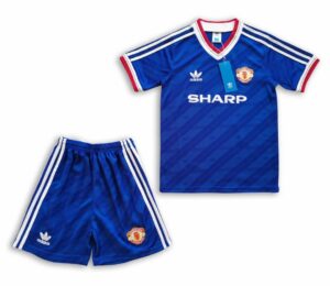 Manchester United blue away kid kits