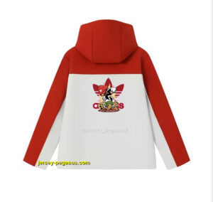 2025 Adidas WhiteRed Full Zipper Waterproof Outdoor Jacket