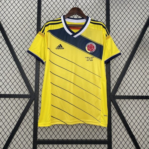 2014 Colombia Home Retro Kit Vintage Shirt