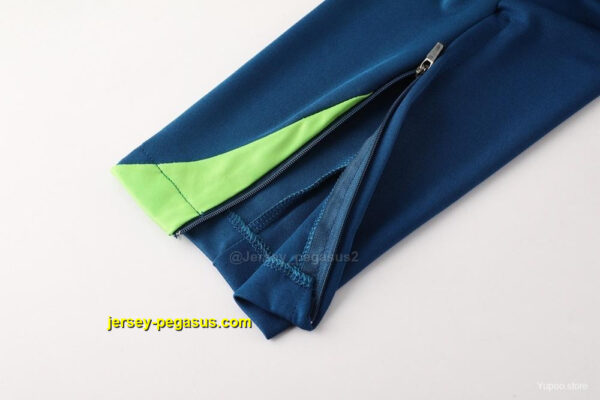 2025 Brazil Lake Green Half Zipper Jacket+Long Pants