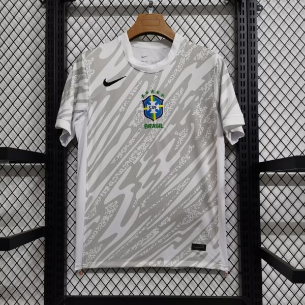 Brazil Goalkeeper Kit White Soccer Jersey