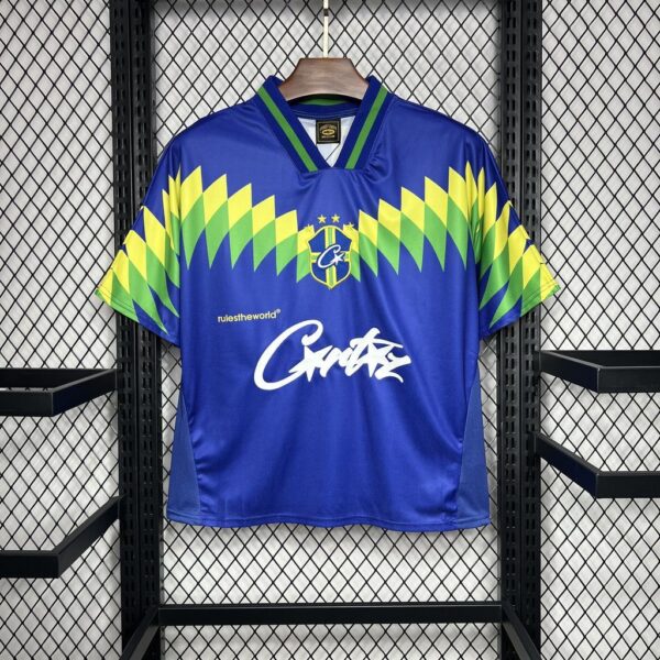 1995 Brazil Away Retro Corteiz Special Kit Vintage Shirt Soccer
