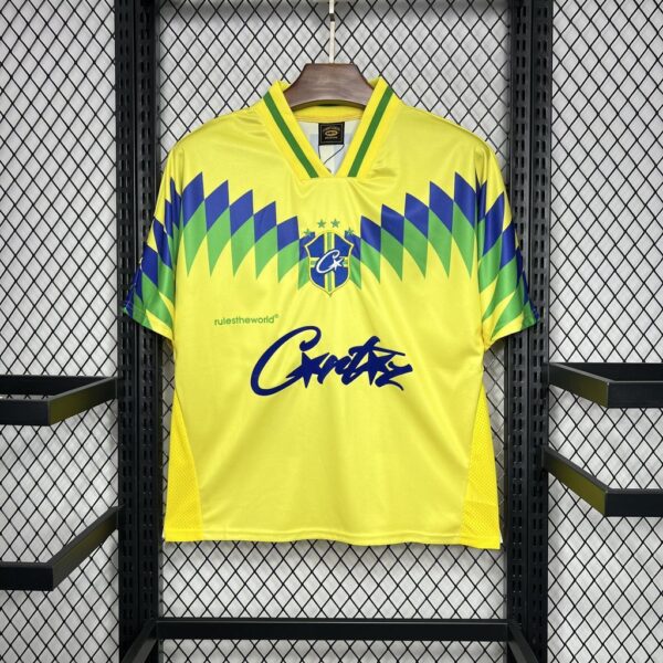 1995 Brazil Home Retro Corteiz Special Kit Vintage Shirt Soccer