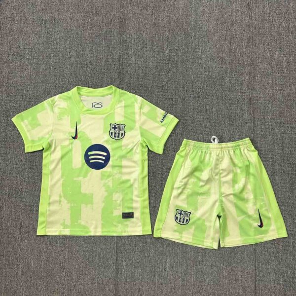 Barcelona Third Kids Kits Youth Apparels