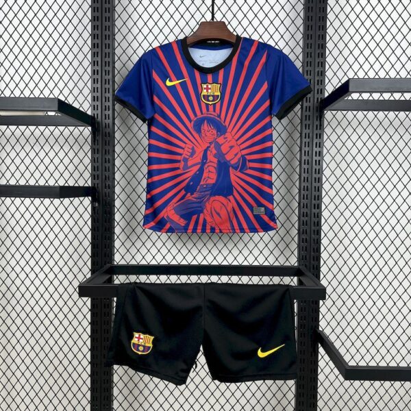 Barcelona x One Piece Luffy Special Edition Kid Kits Youth Apparels