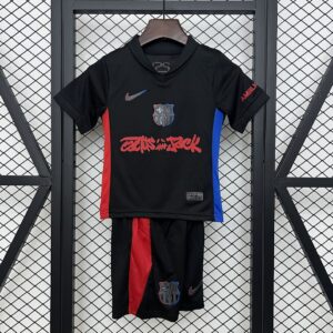 Barcelona x Travis Scott Away Kid Kits Youth Apparels