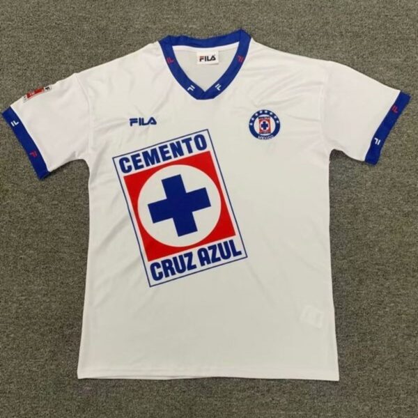 1996 Cruz Azul Away White Retro Kit Vintage Shirt Soccer Jerseys
