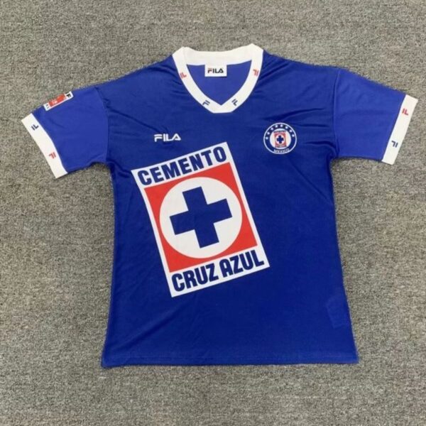 1996 Cruz Azul Home Blue Retro Kit Vintage Shirt Soccer Jerseys