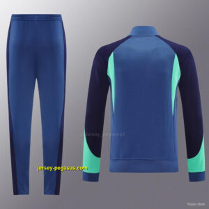 2025 NIKE BlueGreenBlack Full Zipper Jacket + Long Pants