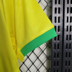 Brazil home kids kit futbol shirts