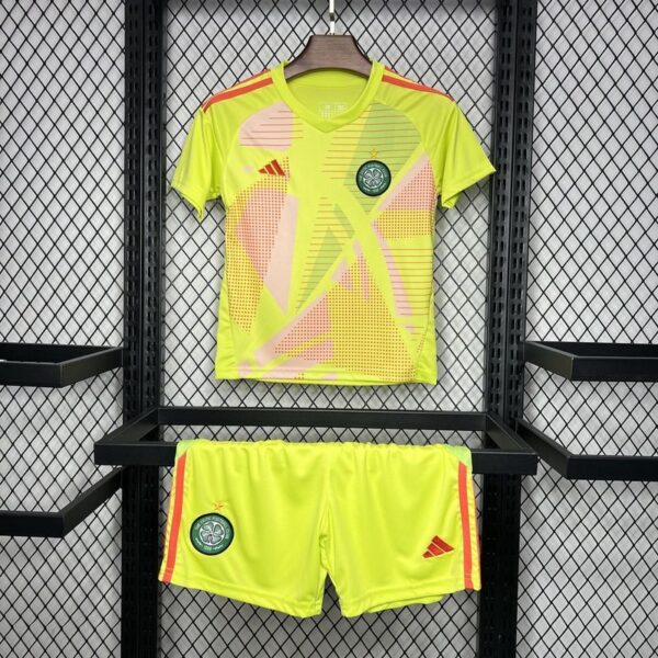 Celtic First Yellow Goalkeeper Kid Kits Youth Apparels Football