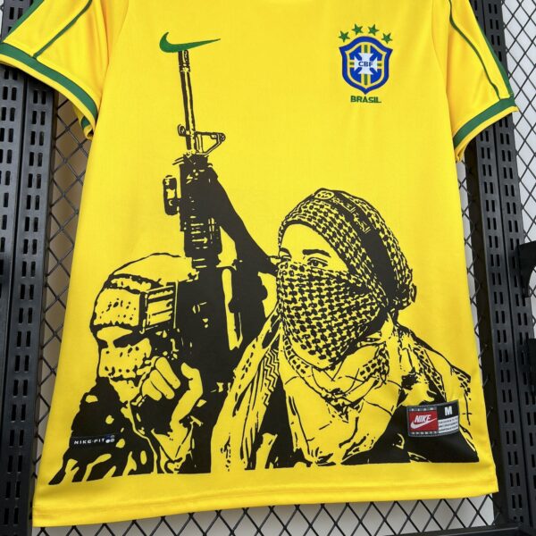1998 Brazil x Soldier Home Retro Kit Special Edition Vintage Shirt