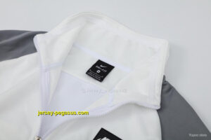 2025 NIKE WHITEGrey Full Zipper Jacket +Long Pants