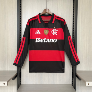 2026-27 Long Sleeve Flamengo Home All Sponsors