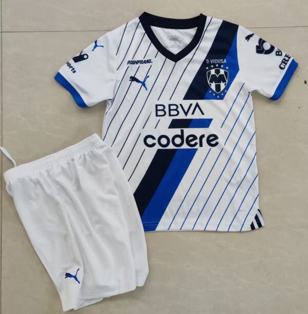 Rayados Monterrey Away Kids Kits Children Shirt Soccer Jerseys
