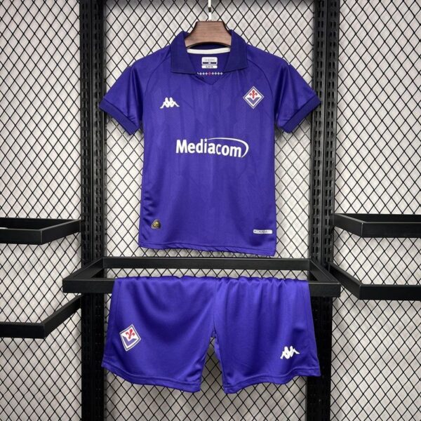 Fiorentina Home Kid Kits Youth Apparels Football