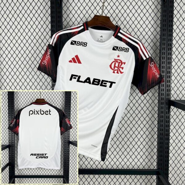 Flamengo Away Adults and Kid Kits Soccer Uniforms