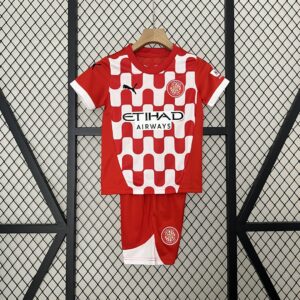 Girona Home Kid Kits Youth Apparels Football