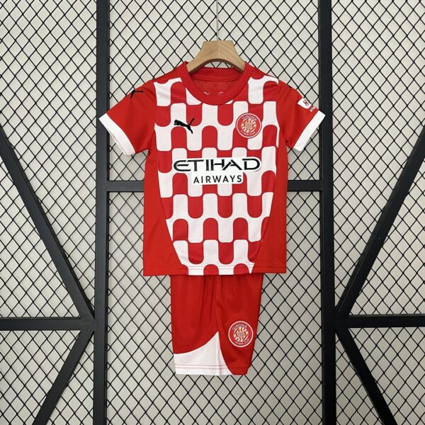 Girona Home Kid Kits Youth Apparels Football