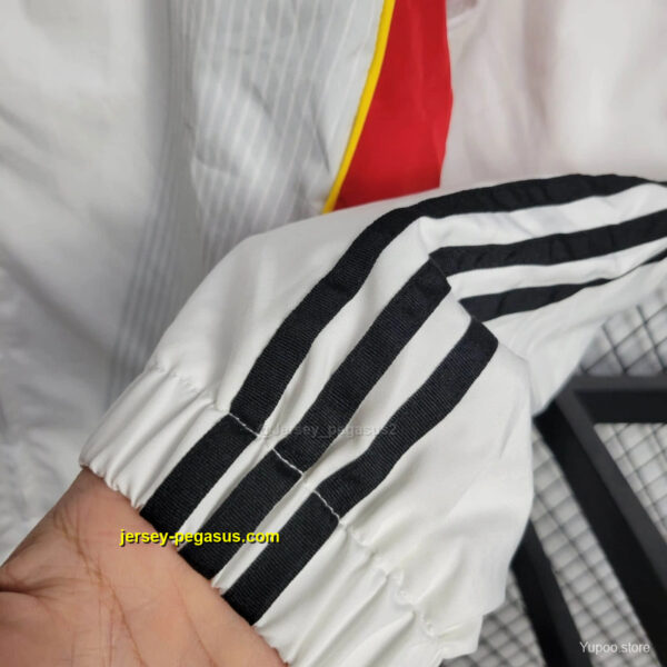 2025 Germany Jacket WhiteRed Windbreaker