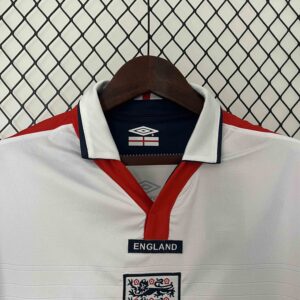 2004 England Home Retro Kit Jersey