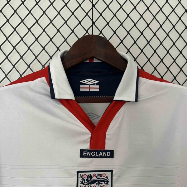 2004 England Home Retro Kit Jersey