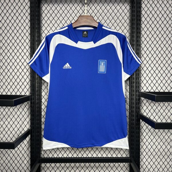 2004 Greece Home Retro Kit Vintage Shirt Sport