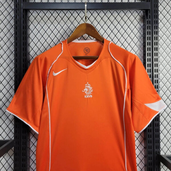 2004 Netherlands Home Retro Kit Vantage Shirt Soccer Jerseys