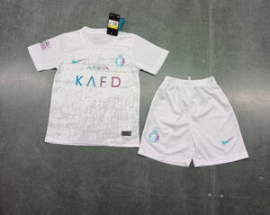 Saudi Al-Nassr Third Kids Kit Football Jersey