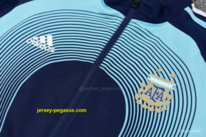 2026 Argentina Navy & Sky Blue Full Zipper Jacket Tracksuit + Long Pants