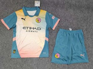 Manchester City Fourth Kids Kits Youth Apparels